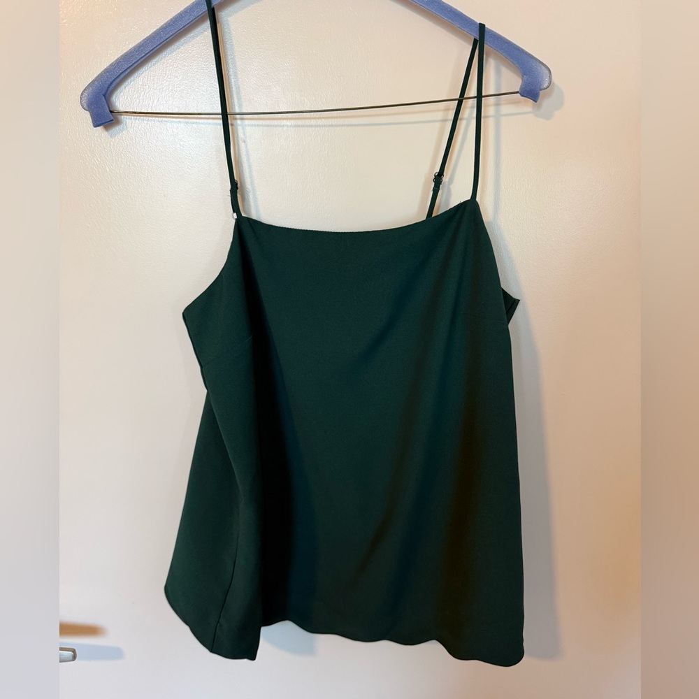 J. Crew Scallop Bottom Blouse - Size 00 | Color: Dark Green